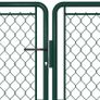 Garden Gate Steel 400x125 cm Green Image 3