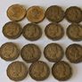 Brass 3 pence x 15 Image 5