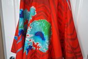 Closet Red Floral Skirt in Size 12