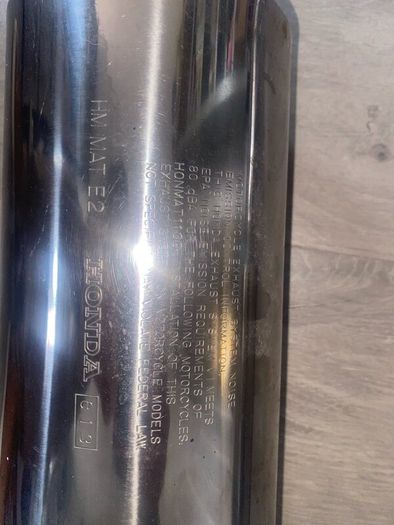 Original Honda, CBR 1100 blackbird exhaust x2