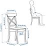 EMERGENCY - IKEA White Ingolf Dining Chairs Image 7