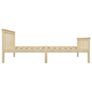 Bed Frame without Mattress Natural Solid Pinewood 100x200 cmBed Frame without Mattress Natural Solid Pinewood 100x200 cm Image 6