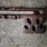 Vintage Metal Skeleton Key Thermometer Image 4