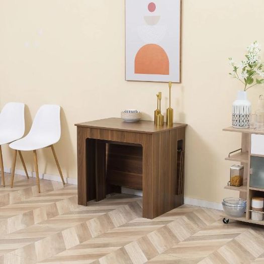Fold-Out Extendable Dining Table