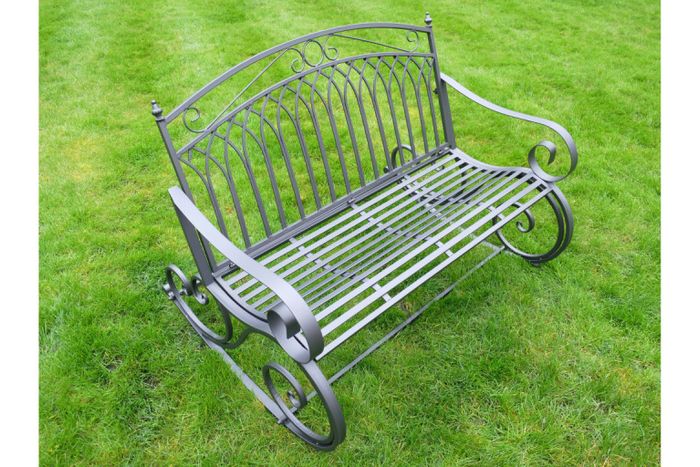 Alfie Rocking Bench Dark Grey-D9796