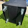 Yamaha DXS18XLF subwoofer with cover and castors Image 2