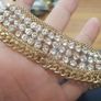 Vintage Golden and Diamond Necklace Image 4