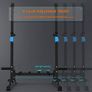 Squat Rack Multi-Function Barbell Rack Height Adjustable Dip Stand Home Gym Weight Lifting Bench Press Dip Station Push up Portable Strength Training Dumbbell Rack Image 3