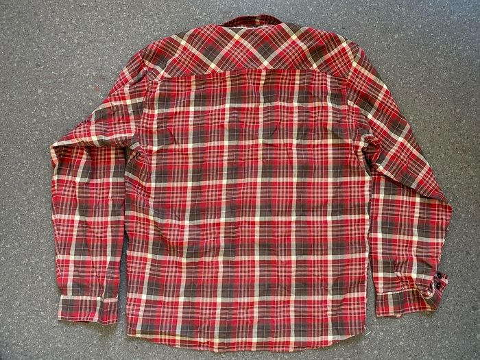 Vintage Patagonia Fjord Flannel Men's Medium Long Sleeve Button-Up Shirt - Red