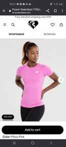 Womens best Power Seamless T-shirt, size Small