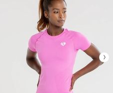 Womens best Power Seamless T-shirt, size Small