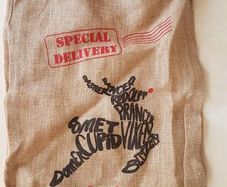 Jute Santa Sack