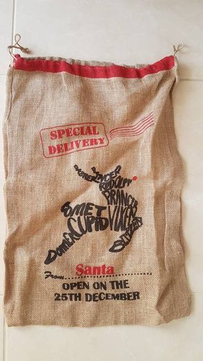 Jute Santa Sack