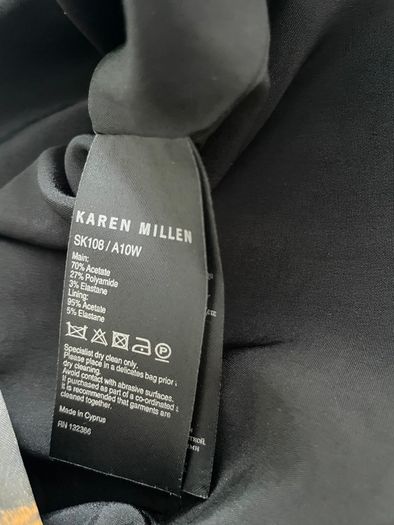 Karen Millen Ruffle Detail Pencil Skirt - Size 12