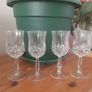 4 crystal wine glasses Image 4