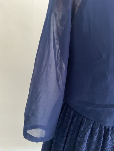 dress little mistress size 10 navy dress with embellishments