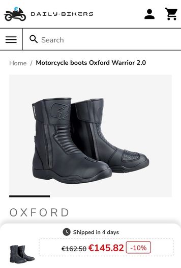 motobike boots Oxford