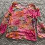 Vintage 1990's Feelgood Paris Top - Floral Pink with Cami  Size S Image 3