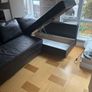 IKEA Friheten Leather corner sofa with ottoman Image 3