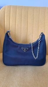Prada Re-Edition Nylon Hobo Bag - Black