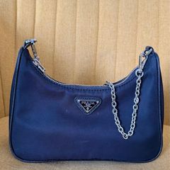 Prada Re-Edition Nylon Hobo Bag - Black