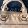 A-WEAR BAG OVERNIGHT WEEKEND Camel beige Stylish Faux Leather bag. Brass hardware In Very Good Condition. Generous sizing Image 5