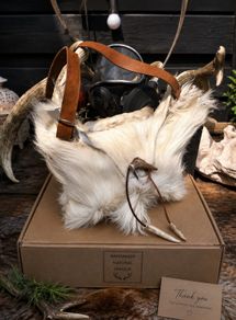 Handcrafted Goat Hide Bag Unusual