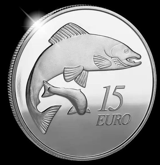 Double Salmon. Silver Proof, Free Post