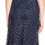 Adrianna Papell Women's Beaded Short Sleeve Blouson Dress Formal Evening Gown, Navy, 34 EU / XS Image 2