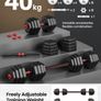 New 40kg gym weights set - FREE Delivery Image 3