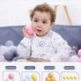 100pcs 5.5cm Ball Pit Balls Crush Proof Plastic Balls Children's Toy Balls No Sharp Edges, Non Toxic, Phthalate & BPA Free Play Balls Ocean Balls White & Pink Image 6