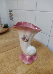 Vintage Cornucopia Vase