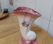 Vintage Cornucopia Vase