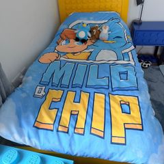 Single Lego bed with Silentnight mattress hardly used
