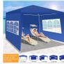 Waterproof Gazebo with Sides 3m x 3m, White Garden Gazebo Marquee Tent Event Image 7