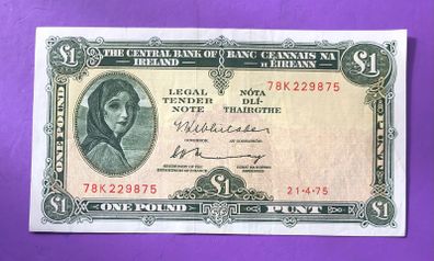 Irish one pound lavery note