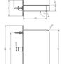 Chrome Wall Mounted Bath Mixer Tap Image 2