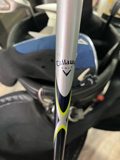 golf bag and clubs