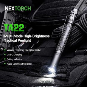 Nextorch TA22 Tactical LED Penlight 850 Lumens (Black)