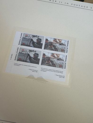 The History of World War II in post stamps
