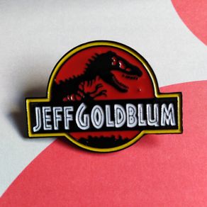 Jeff Goldblum Pin Jurassic Park - Enamel Pin Badge Movie Brooch 90s Dinosaur