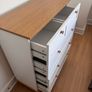 Chest of Drawers- white & brown Image 5
