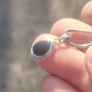 Vintage Teardrop Black Onyx Sterling Silver Pendant Set Image 10