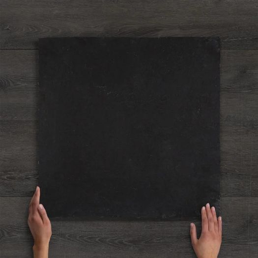 Black Limestone Hand-Cut Natural Paving Slab 60x60x-3cm