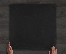 Black Limestone Hand-Cut Natural Paving Slab 60x60x-3cm