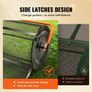 Compost Spreader, 24.4-25.6" Height Adjustable Handle, 24" Wide, Lawn and Garden Peat Moss Roller with Side Latches Image 4