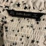 Zara Basic Star Floral Print Smocked Blouse - Size S Image 6