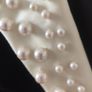 Victor Costa Designer Vintage Velvet Pearl Dress Image 4