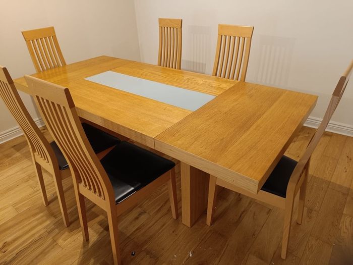 dining table and chairs