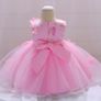 New Baby Girl Birthday Baptism Princess Floral Dress size 12-18 months Image 3